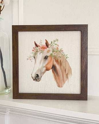 Floral Mare - Framed Sign