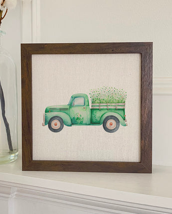 Irish Farm Truck - Framed Sign