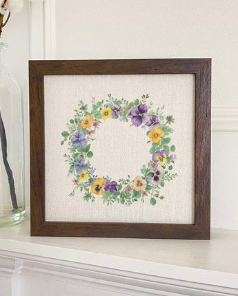 Potted Hyacinths - Spring Framed Sign