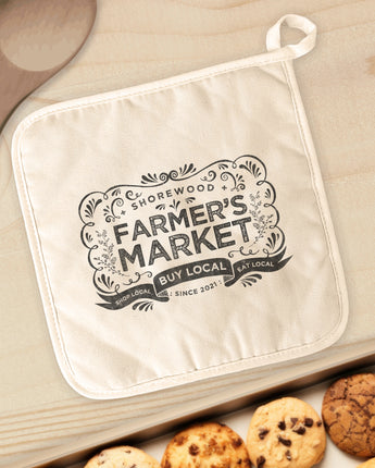 Vintage Farmers Market w/ City Estd - Cotton Pot Holder