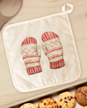 Woolen Mittens - Customizable Cotton Pot Holder