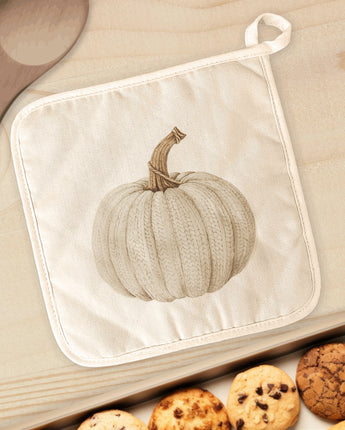 Knit Pumpkin - Customizable Cotton Pot Holder