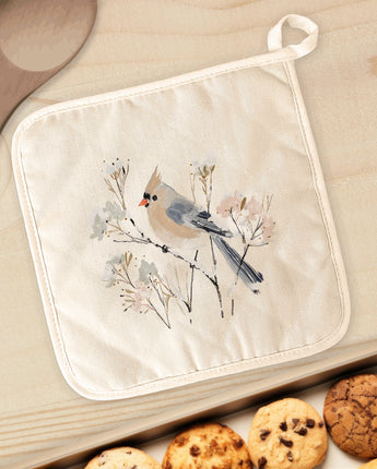 Little Winter Bird - Customizable Cotton Pot Holder
