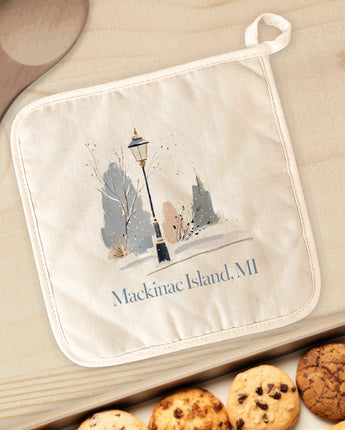 Painted Street Light - Custom Cotton Pot Holder