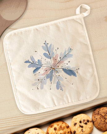 Painted Snowflake - Customizable Cotton Pot Holder