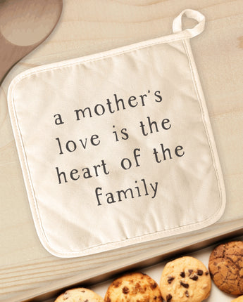 Mother's Love is the heart - Cotton Pot Holder