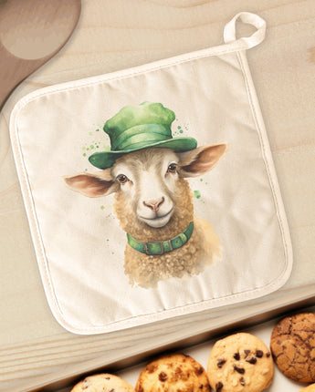 St. Patrick's Lamb - Cotton Pot Holder