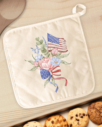 American Flag Bouquet - Cotton Pot Holder