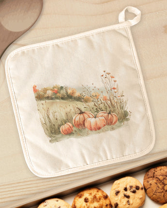 Pumpkin Landscape - Customizable Cotton Pot Holder