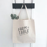 Farm to Table w/ City, State - Canvas Tote Bag