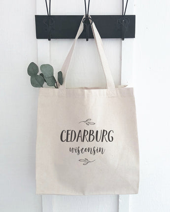 Leaf Framed City/State - Canvas Tote Bag