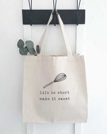 Life is Short (Whisk) - Canvas Tote Bag