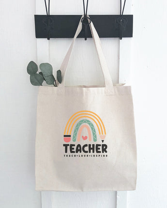 Teacher Rainbow - Canvas Tote Bag