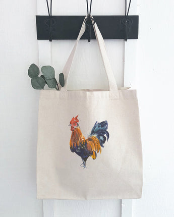 Watercolor Rooster - Canvas Tote Bag