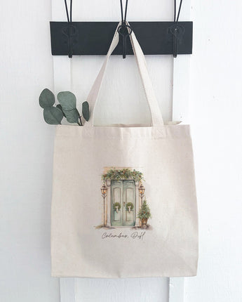 Lamp Post Welcome - Custom Canvas Tote Bag