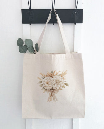 Autumn Dahlia Bouquet - Canvas Tote Bag