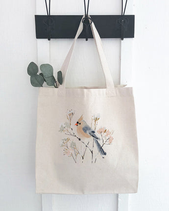 Little Winter Bird - Customizable Canvas Tote Bag