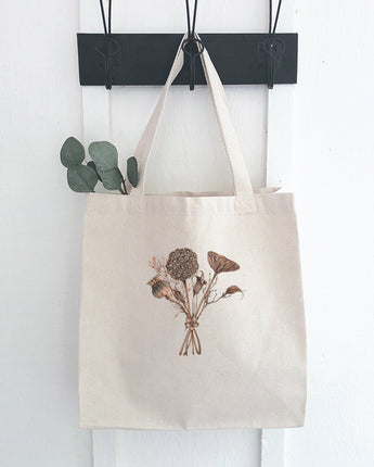 Dried Lotus Bouquet - Canvas Tote Bag
