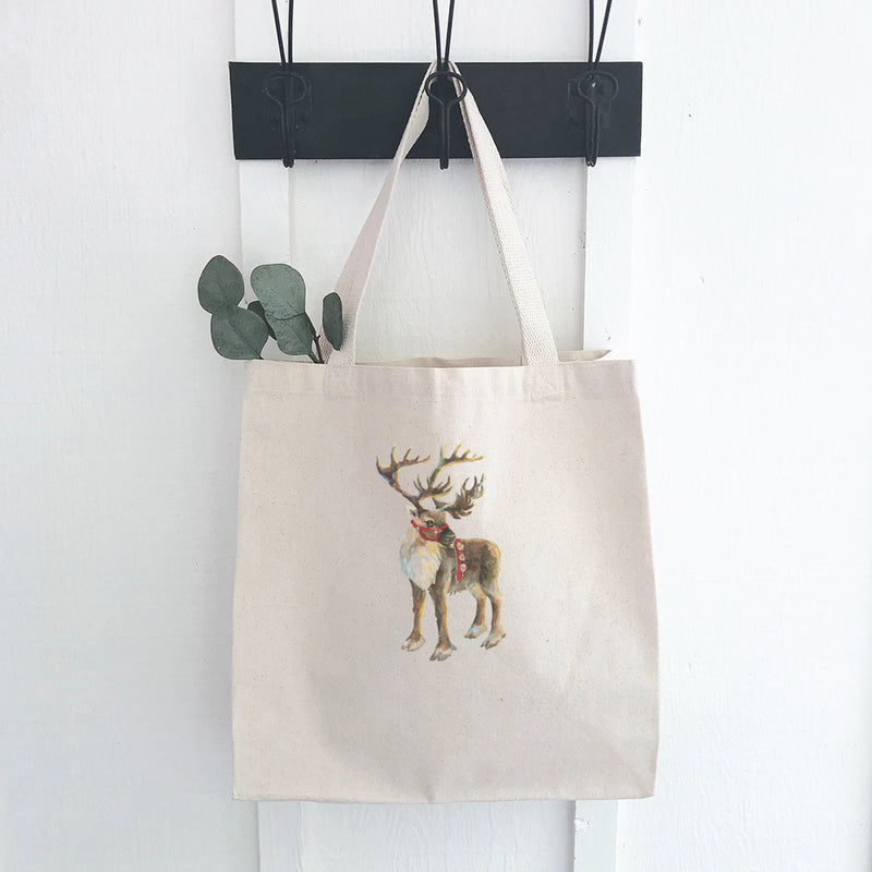 Santa's Reindeer - Canvas Tote Bag