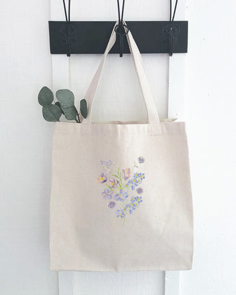 Purple Spring Bouquet - Canvas Tote Bag