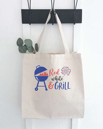 Red White and Grill - Canvas Tote Bag