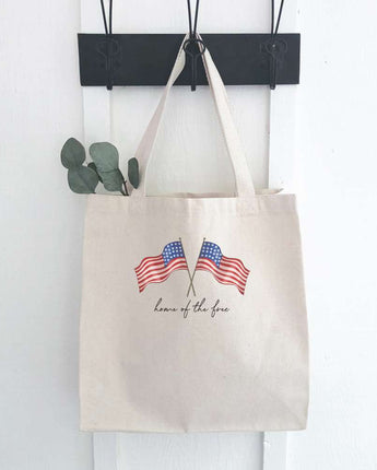 Home of the Free Flags - Canvas Tote Bag