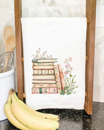 Spring Book Stack - Cotton Tea Towel