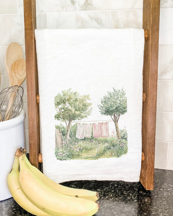 Spring Laundry Line - Cotton Tea Towel