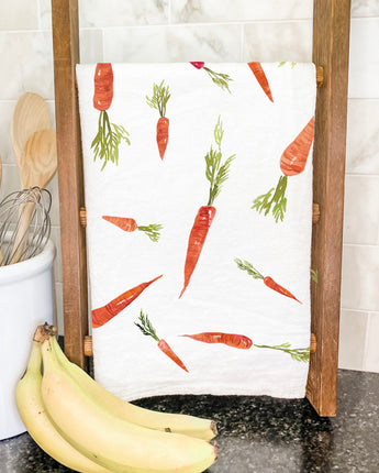 Scattered Carrots - Easter Cotton Tea Towel