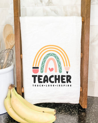 Teacher Rainbow - Cotton Tea Towel