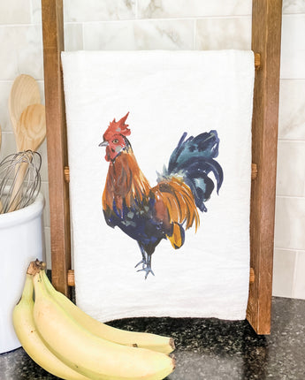 Watercolor Rooster - Cotton Tea Towel