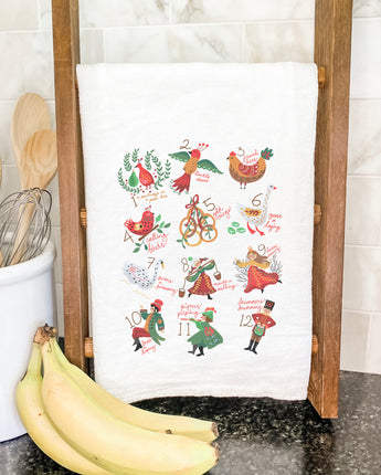 12 Days of Christmas - Cotton Tea Towel