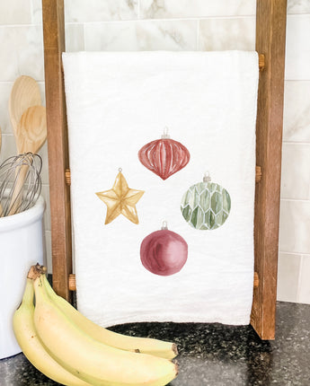 Watercolor Ornaments - Cotton Tea Towel