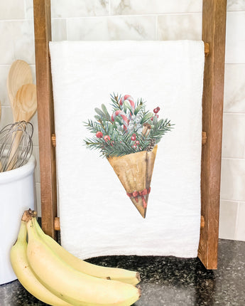 Christmas Pine Bouquet - Cotton Tea Towel