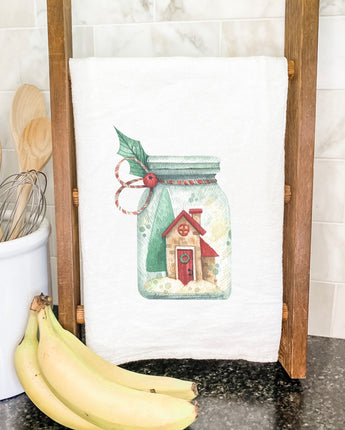 Christmas Snow Jar - Cotton Tea Towel