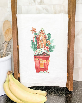 Gingerbread House Cupcake - Cotton Tea Towel
