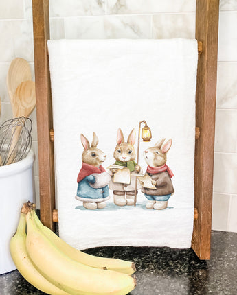 Fairytale Bunny Carolers - Cotton Tea Towel