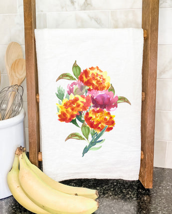 Day of the Dead Marigolds 1 - Cotton Tea Towel