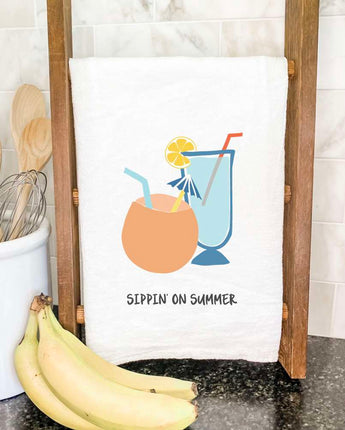 Sippin' on Summer - Cotton Tea Towel