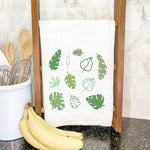 Monstera Palm Leaves - Cotton Tea Towel