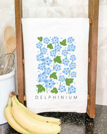 Delphinium (Garden Edition) - Cotton Tea Towel