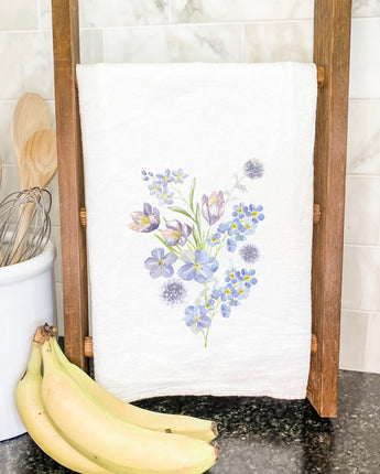 Purple Spring Bouquet - Cotton Tea Towel