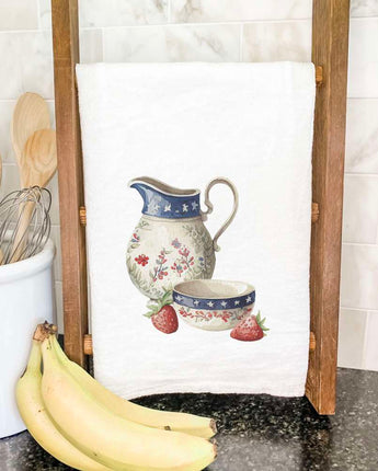 Farmhouse Pitcher and Bowl - Cotton Tea Towel