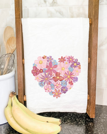 Floral Heart - Cotton Tea Towel