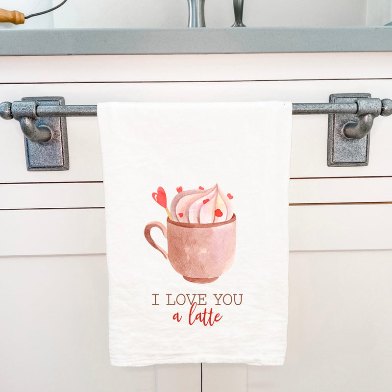 I Love You a Latte - Cotton Tea Towel