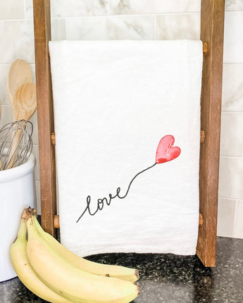 Love Heart Balloon - Cotton Tea Towel