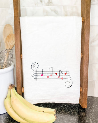 Valentine's Music - Cotton Tea Towel