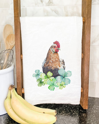 Chicken with Clovers - Cotton Tea Towel