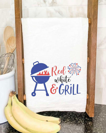 Red White and Grill - Cotton Tea Towel