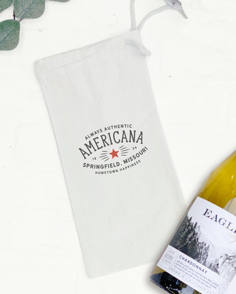 Americana Custom - Canvas Wine Bag